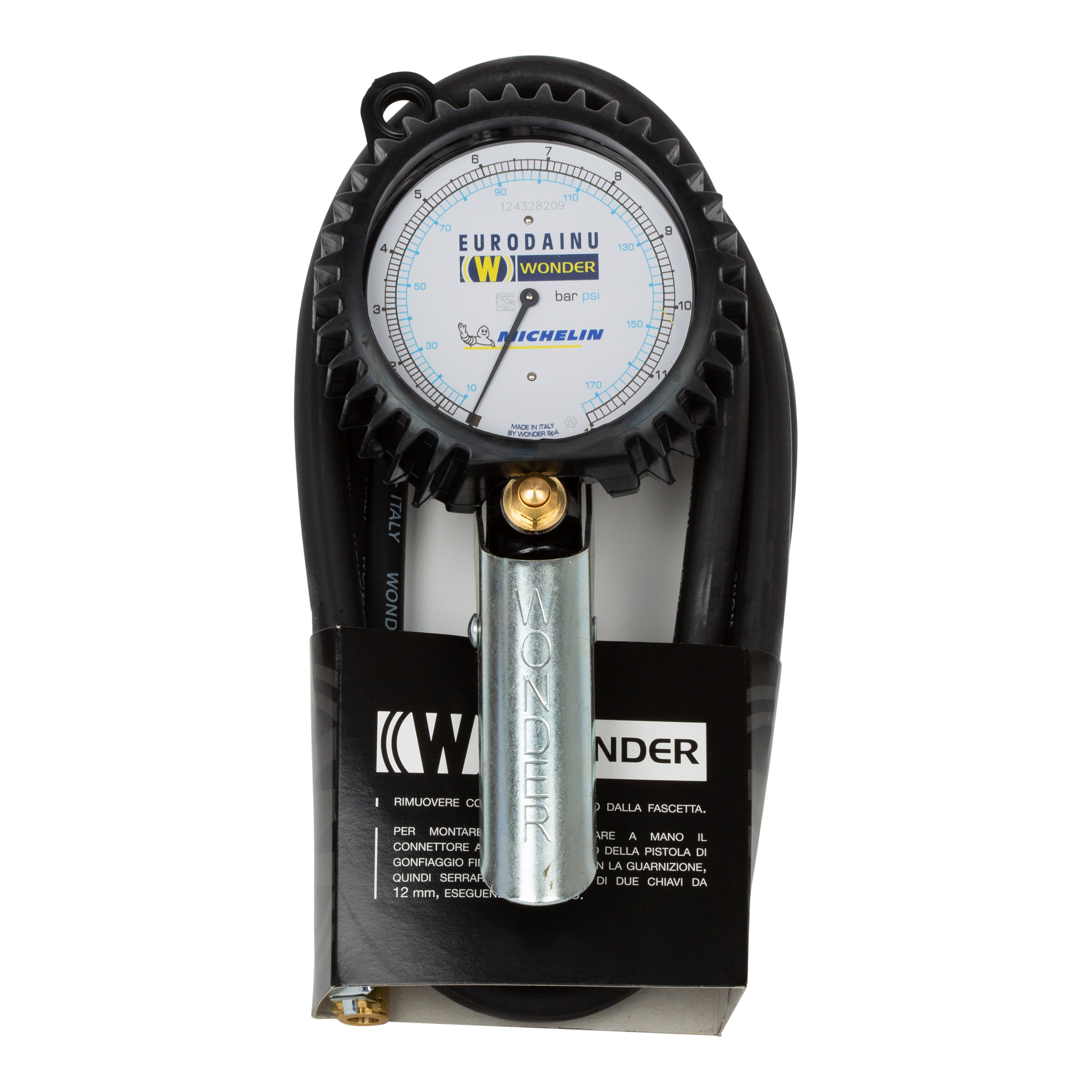 Wonder Eurodainu 1991CEE tyre inflator with pressure gauge 0.7 to 11 bar 2