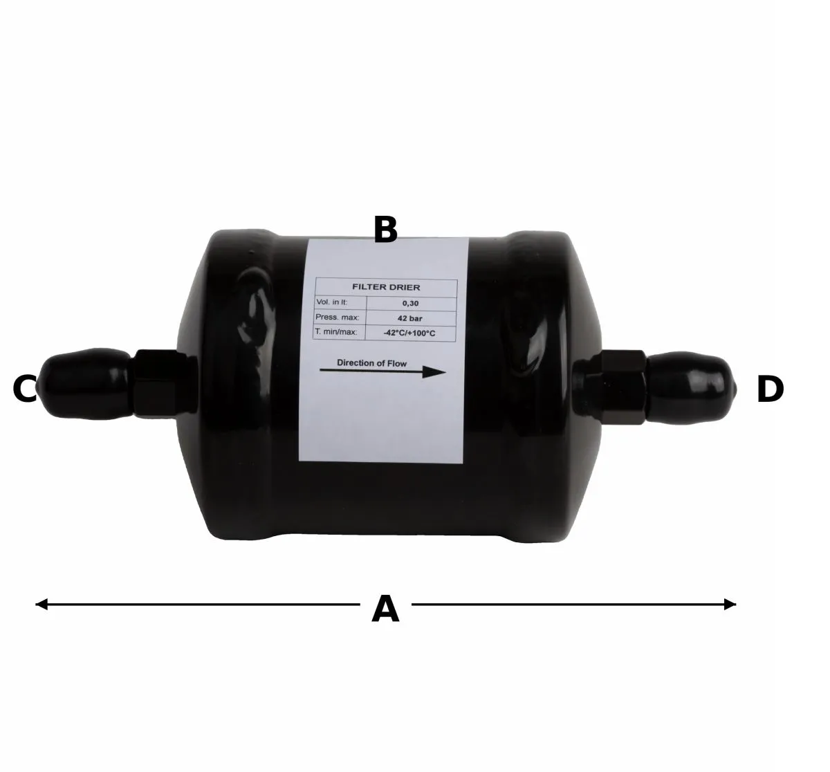 Filter drier AC charging station Brain Bee Mahle 170 mm