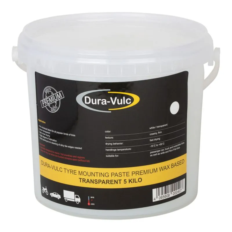 Dura-Vulc banden montagepasta | transparant 5kg