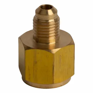 Adapter M1/4" SAE x F3/8" SAE brass set of 5 pieces