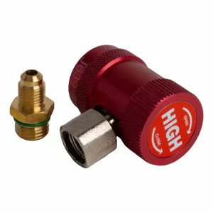 Snelkoppeling hogedruk R-134a met 1/4" SAE adapter