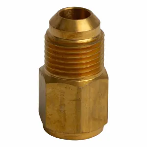 Adapter F 1/4" SAE x M 3/8" SAE messing set 5 stuks