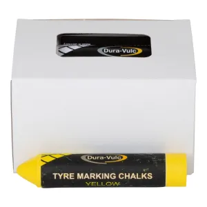 Dura-Vulc tyre chalk yellow 17.5 mm, 12 pieces