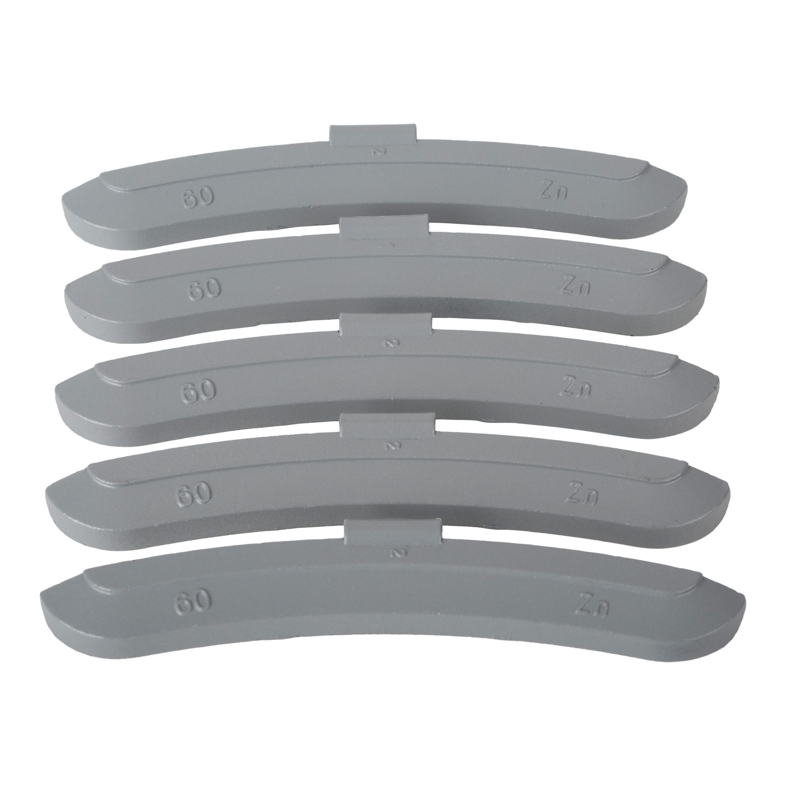 Wheel weight zinc 60gr steel rim gray 50pcs 2