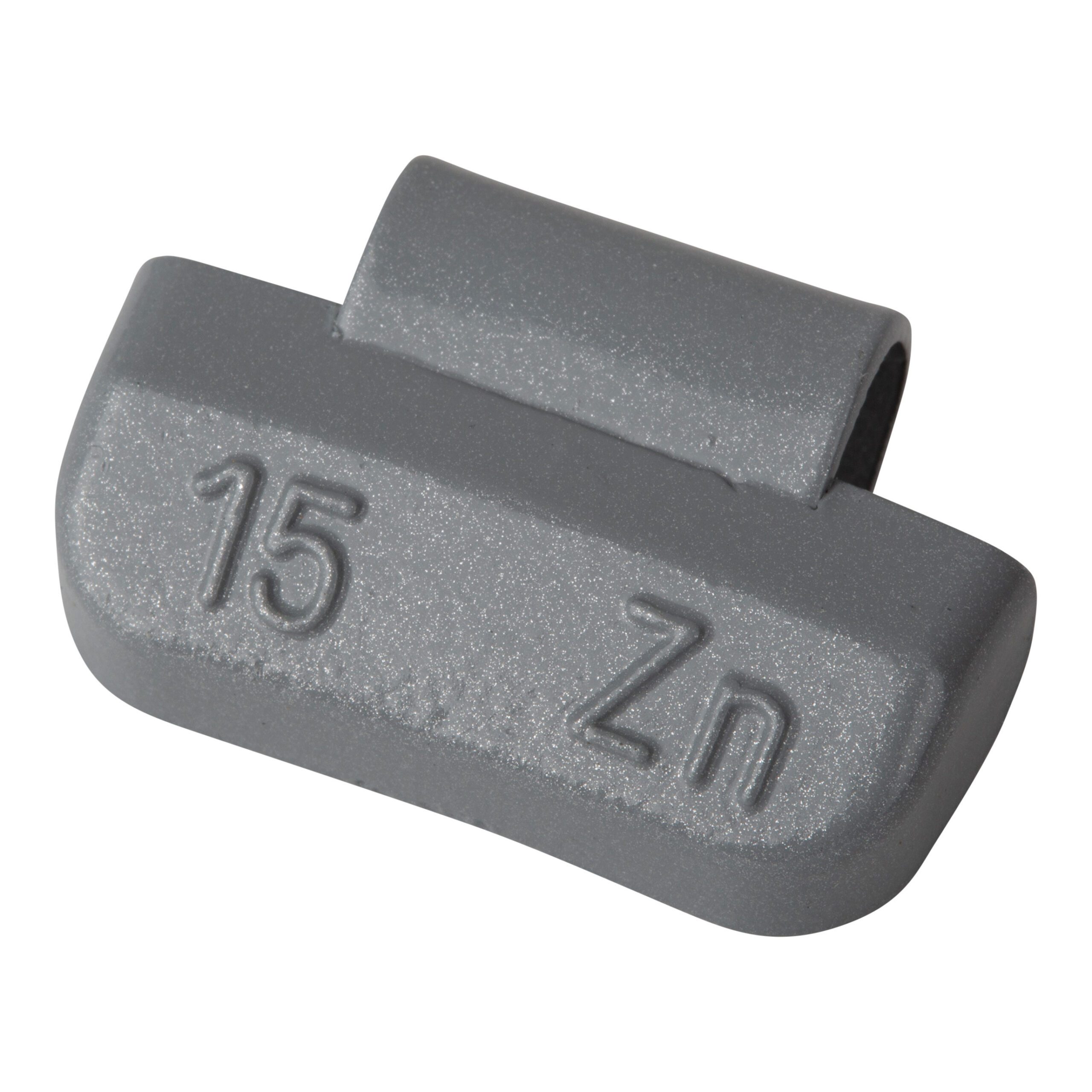 Wheel weight zinc 15gr alu rim gray 100pcs 1