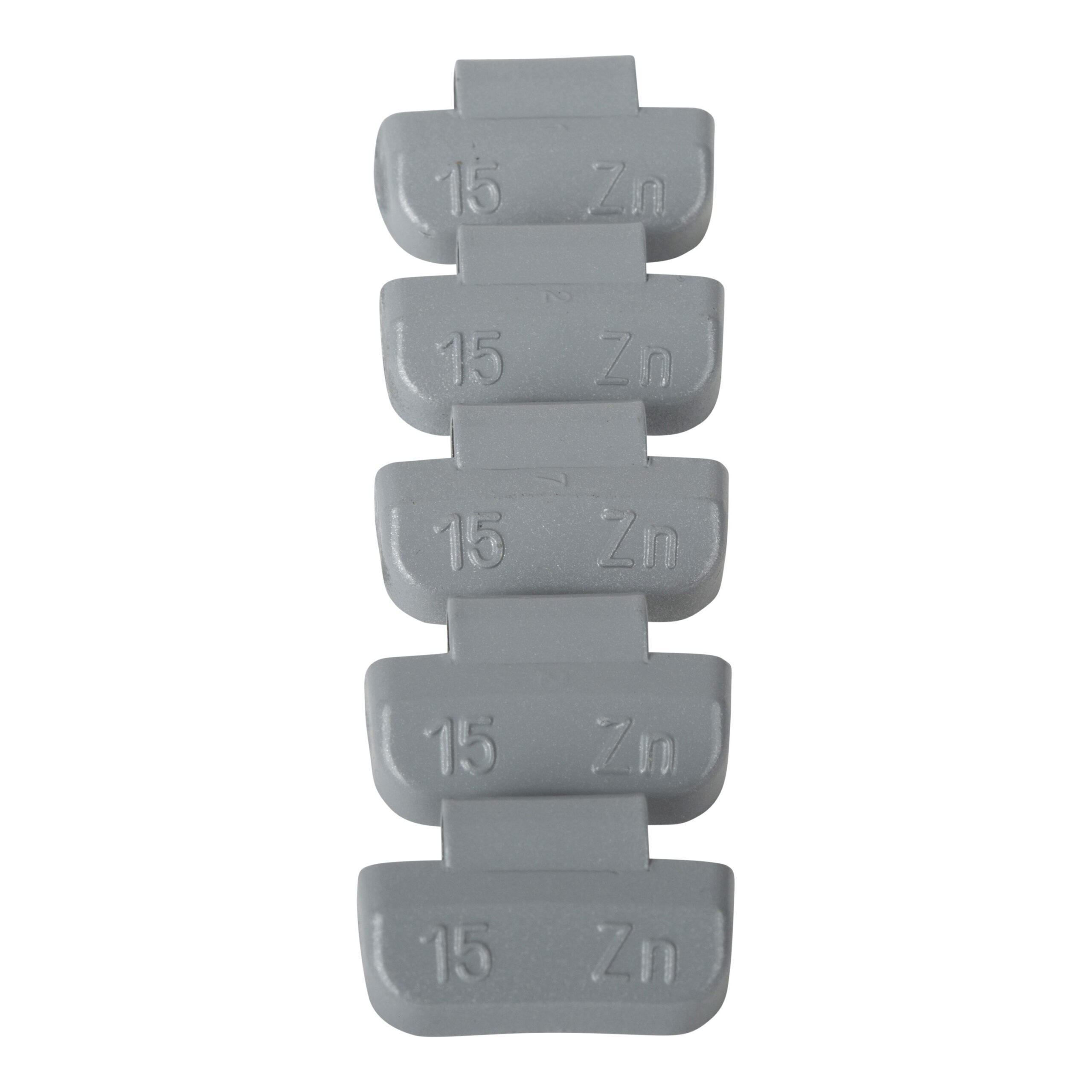 Wheel weight zinc 15gr alu rim gray 100pcs 2