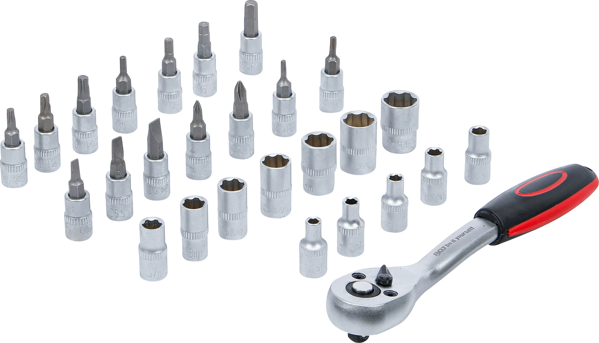 Steckschlüssel-Satz | Antrieb 6,3 mm (1/4") | SW 4 - 13 mm | 27-tlg. 1