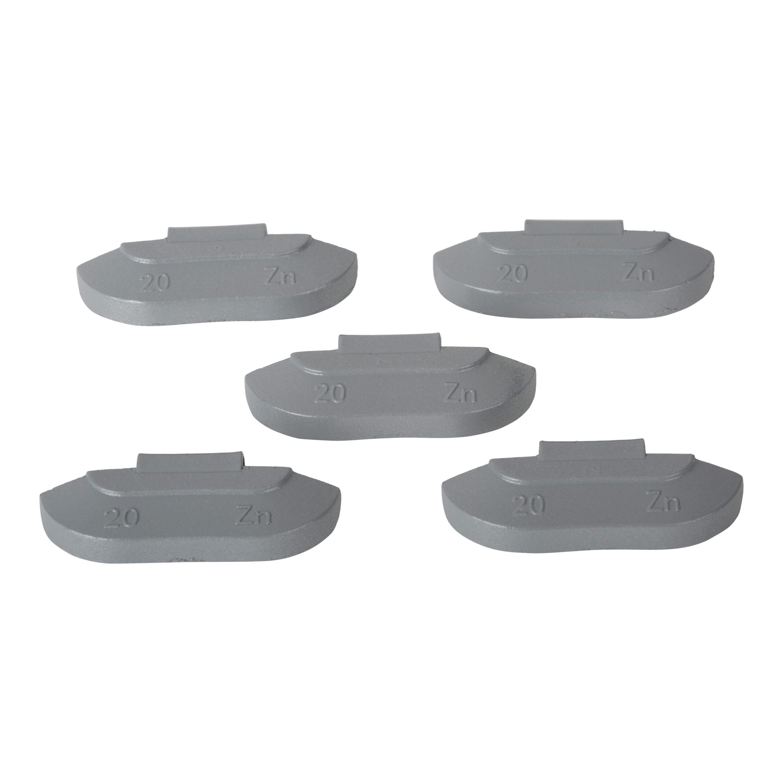 Wheel weight zinc 20gr steel rim gray 100pcs 2