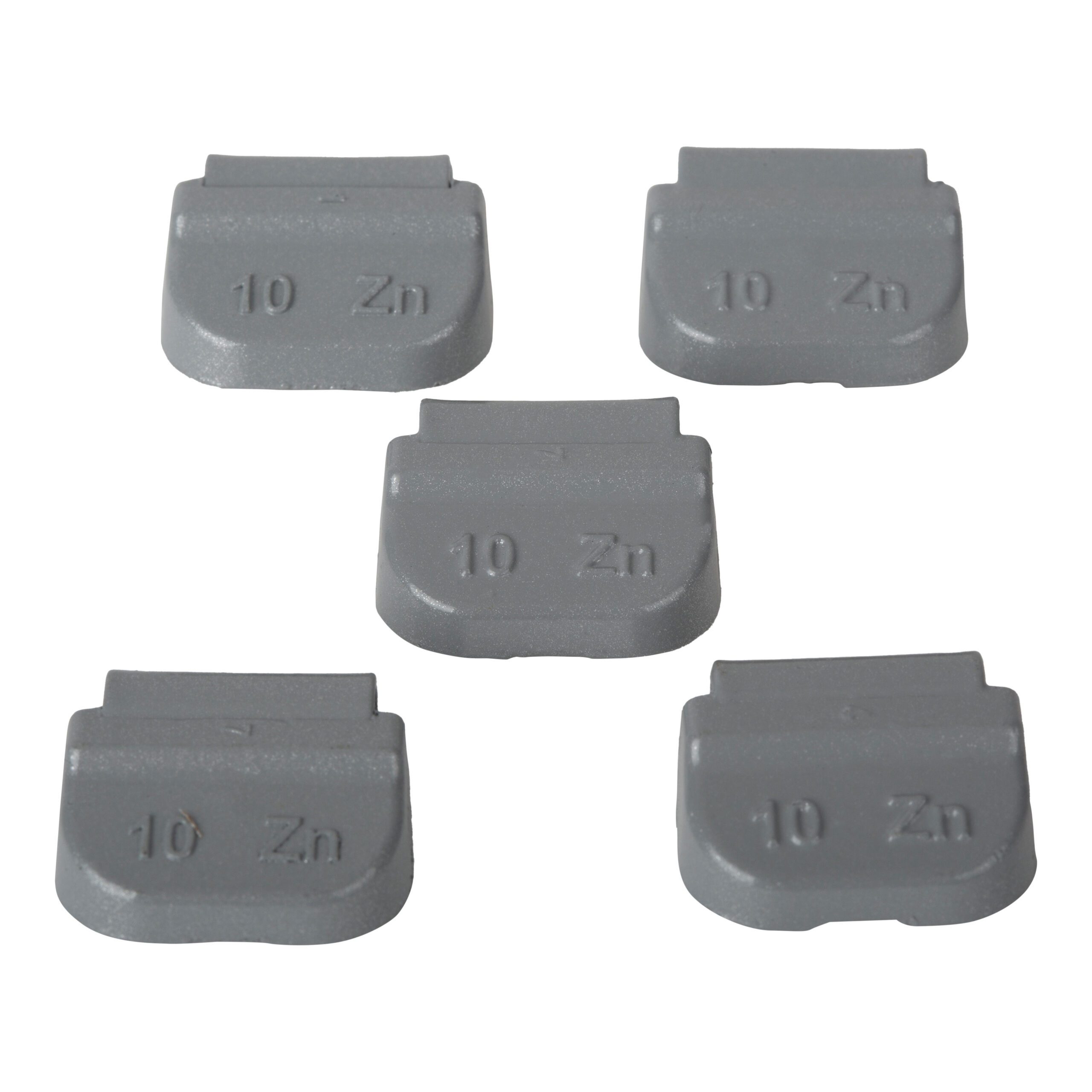 Wheel weight zinc 10gr steel rim gray 100pcs 2