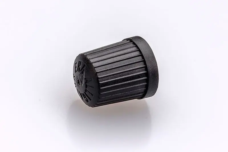 Valve cap plastic black 100 pieces 2