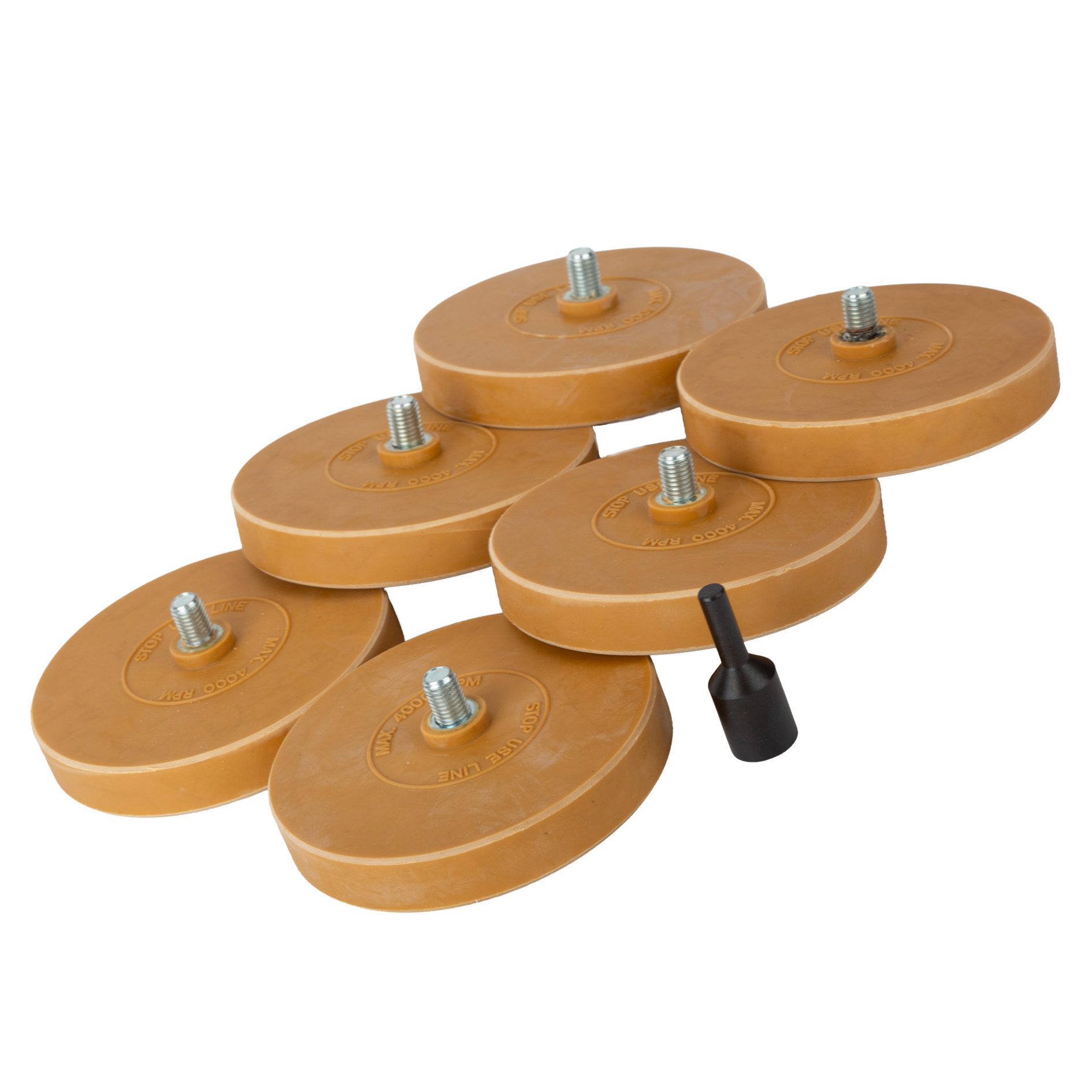 Caramel Wheel - Klebegewichtentferner (6er Set + Bohreradapter) 1