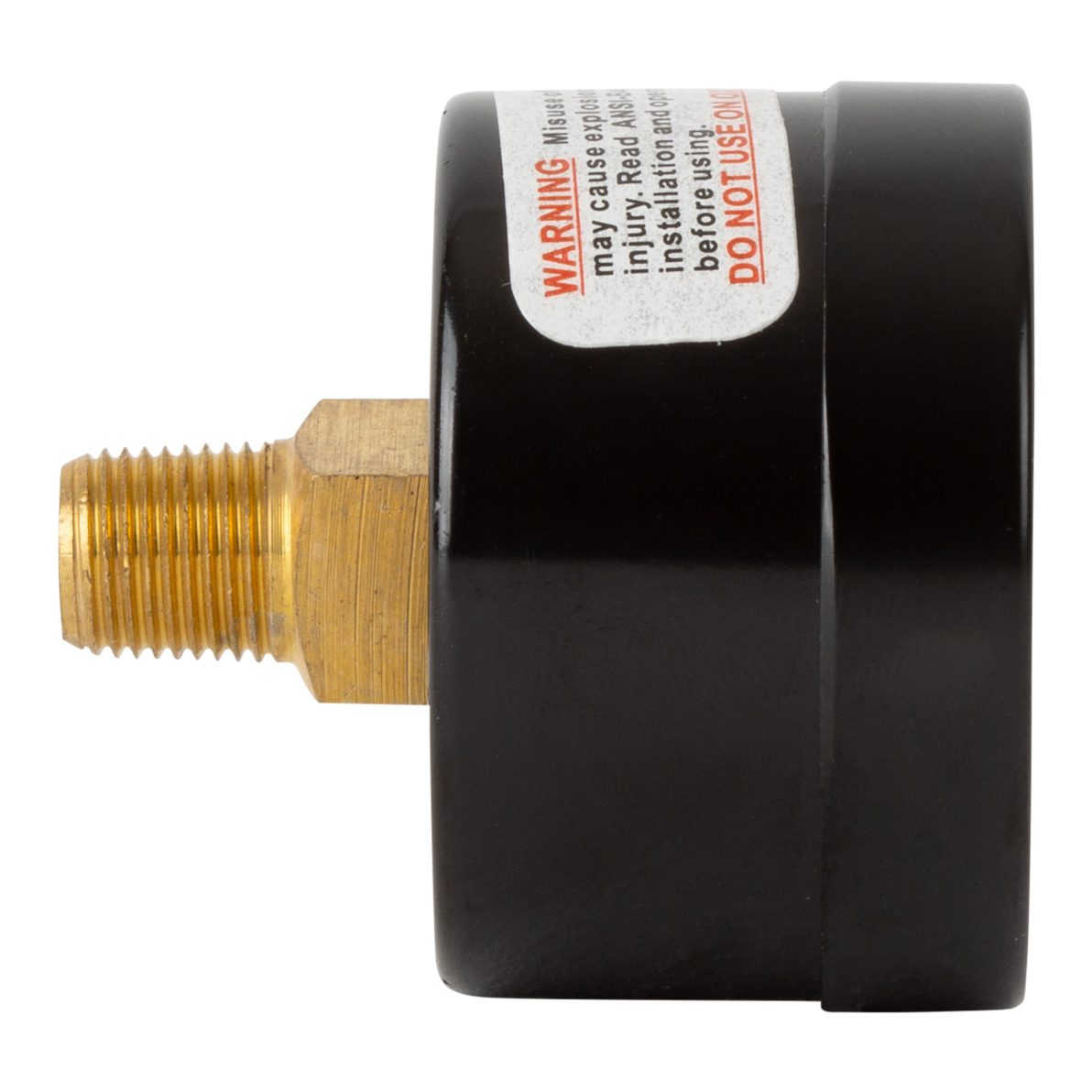 Manometer drukmeter 1/8 BSP – 0-13 bar / 200 PSI – Achteraansluiting – Stalen behuizing 2