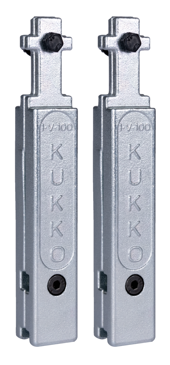 KUKKO 1-V-100-P Abzugshaken-Verlängerungen (Paar, 100 mm Verlängerung)