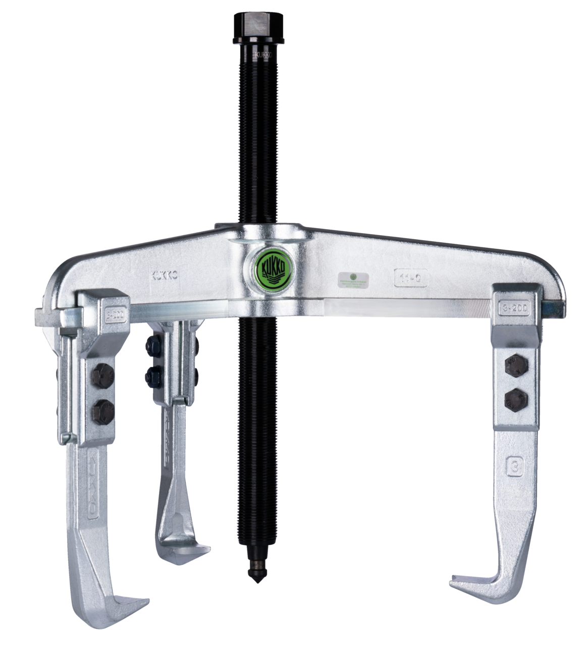 KUKKO 11-0-A4 Extra starke, 3-armiger Universal-Abzieher 375 x 400 mm