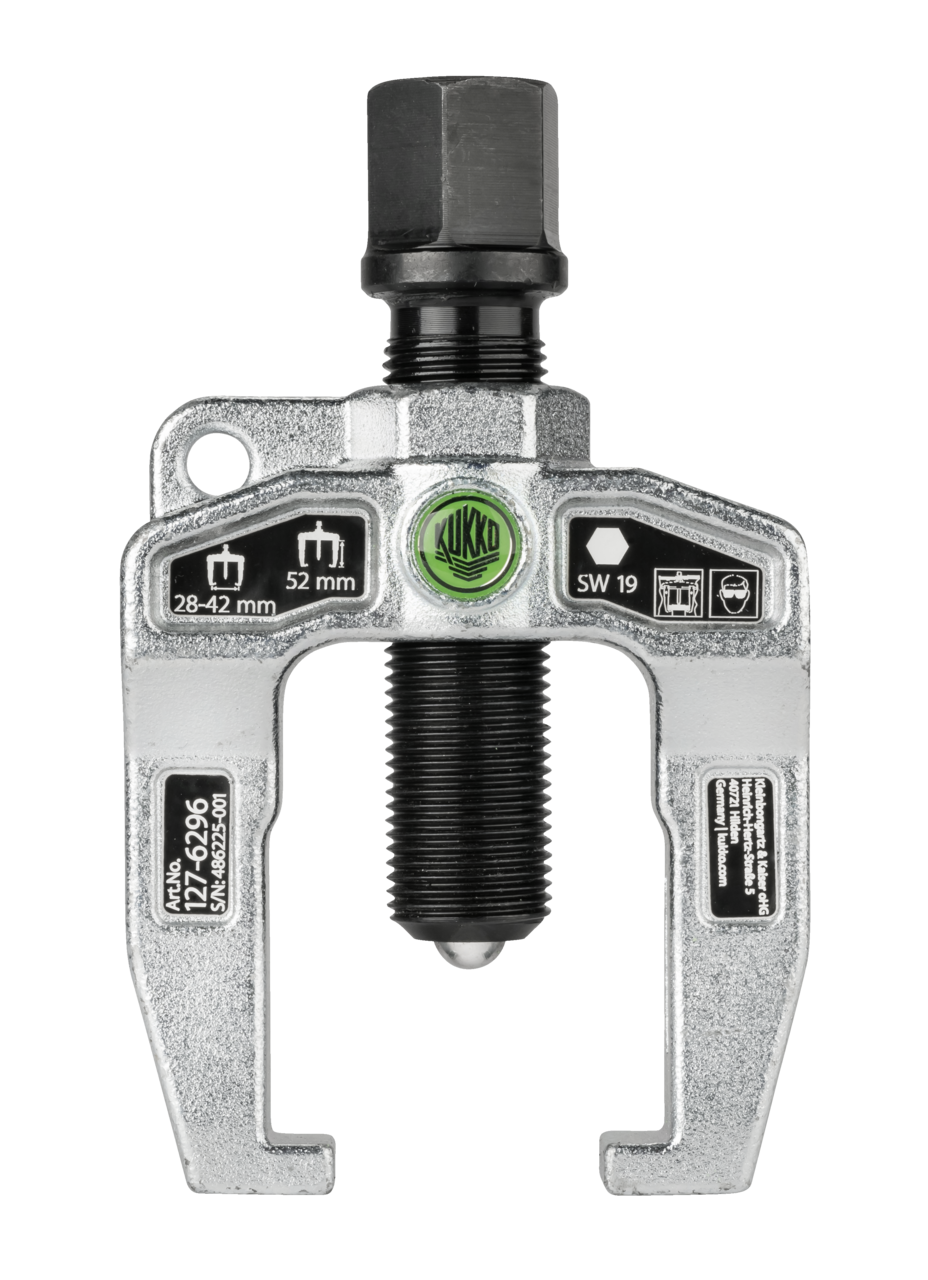 KUKKO 127-6296 Kugelgelenk-Abzieher mit Spannweite 28 mm - 42 mm, Spanntiefe 52 mm mit Spannweite 28 mm - 42 mm, Spanntiefe 52 mm