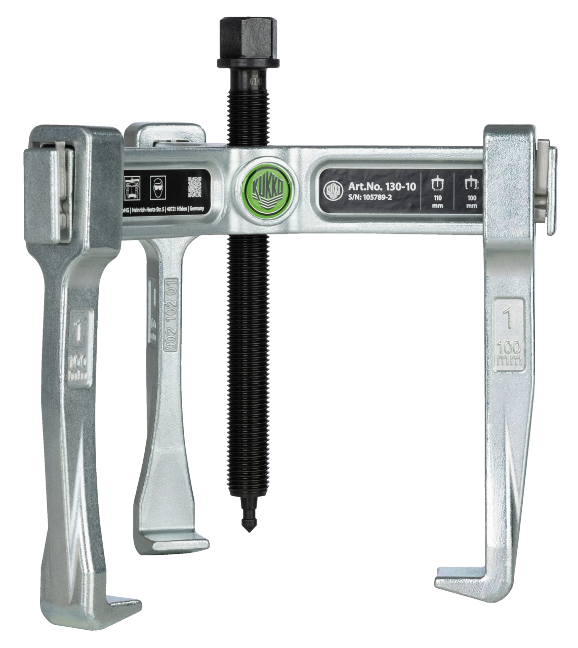 KUKKO 130-10 3-armiger Universal-Abzieher "VARIO" mit gefederter Endverriegelung