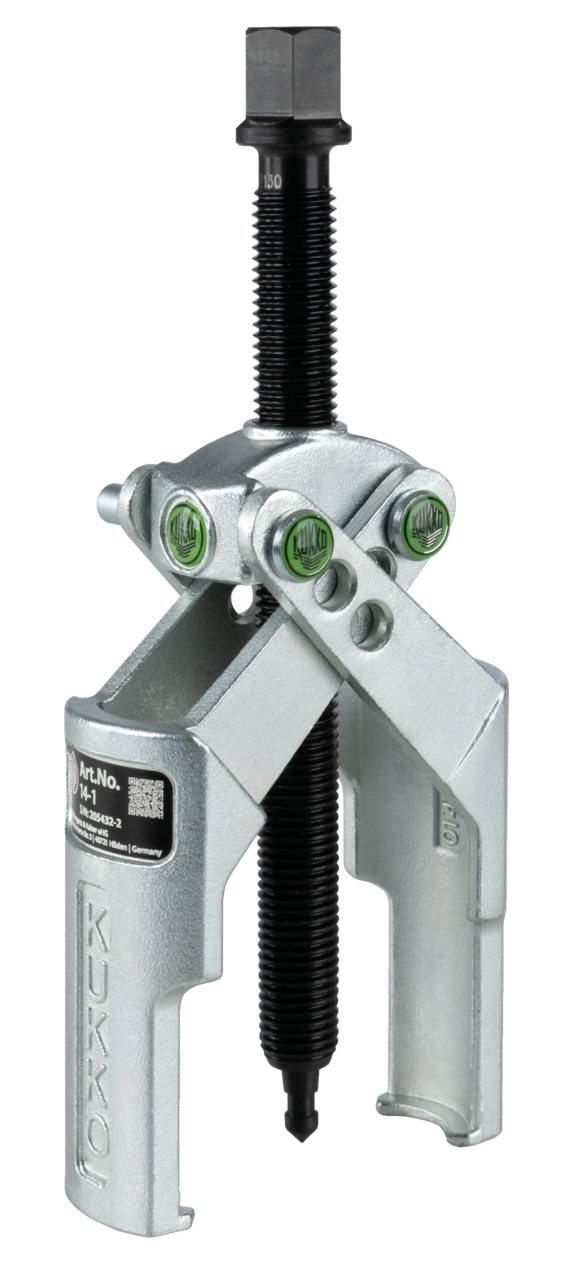 KUKKO 14-1 2-armiger Abzieher 6-100 x 85 mm mit selbstklemmenden, kreuzenden Abzugshaken