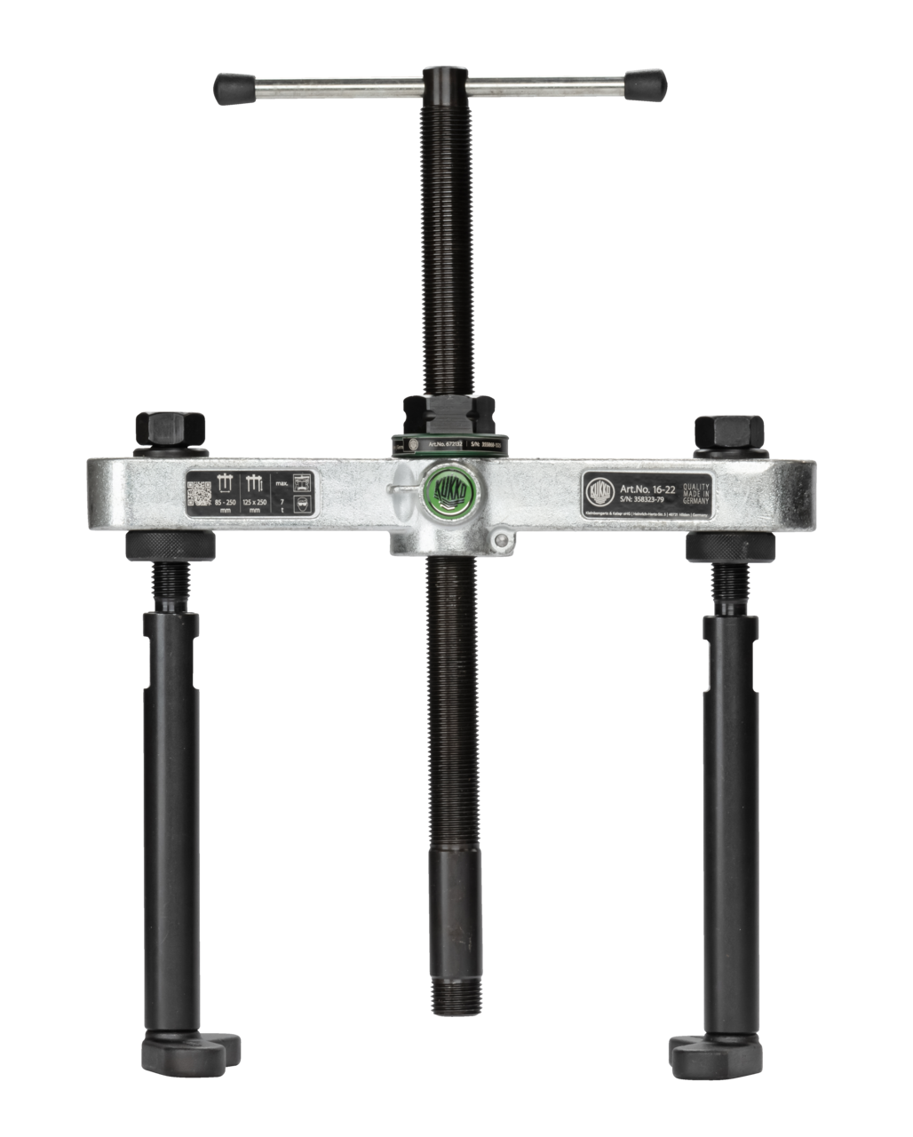 KUKKO 16-22 Gegenhalter für 16-21, bis 85 mm Spannweite, 125 mm Spanntiefe