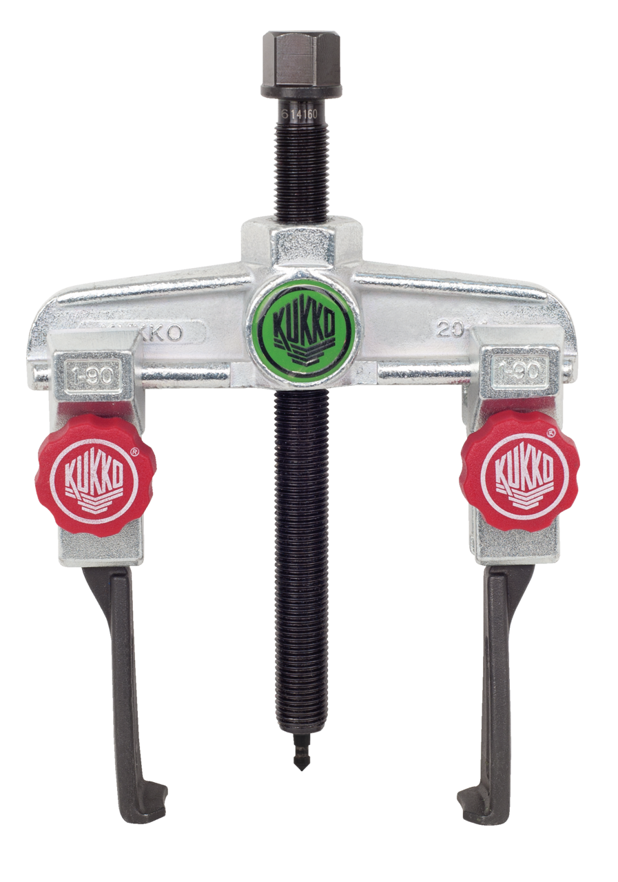 KUKKO 20-1+S-T Universal Puller, Narrow, 2-Arm, 90 x 100 mm 1