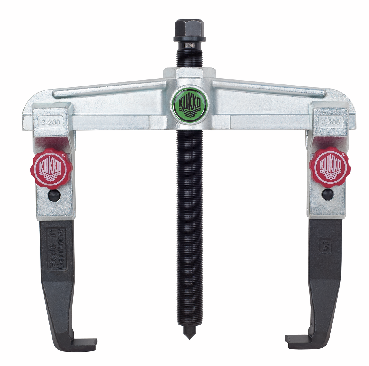 KUKKO 20-3+S 2-armiger Universal-Abzieher 250 x 200 mm mit schmalen, schnellverstellbaren Abzugshaken