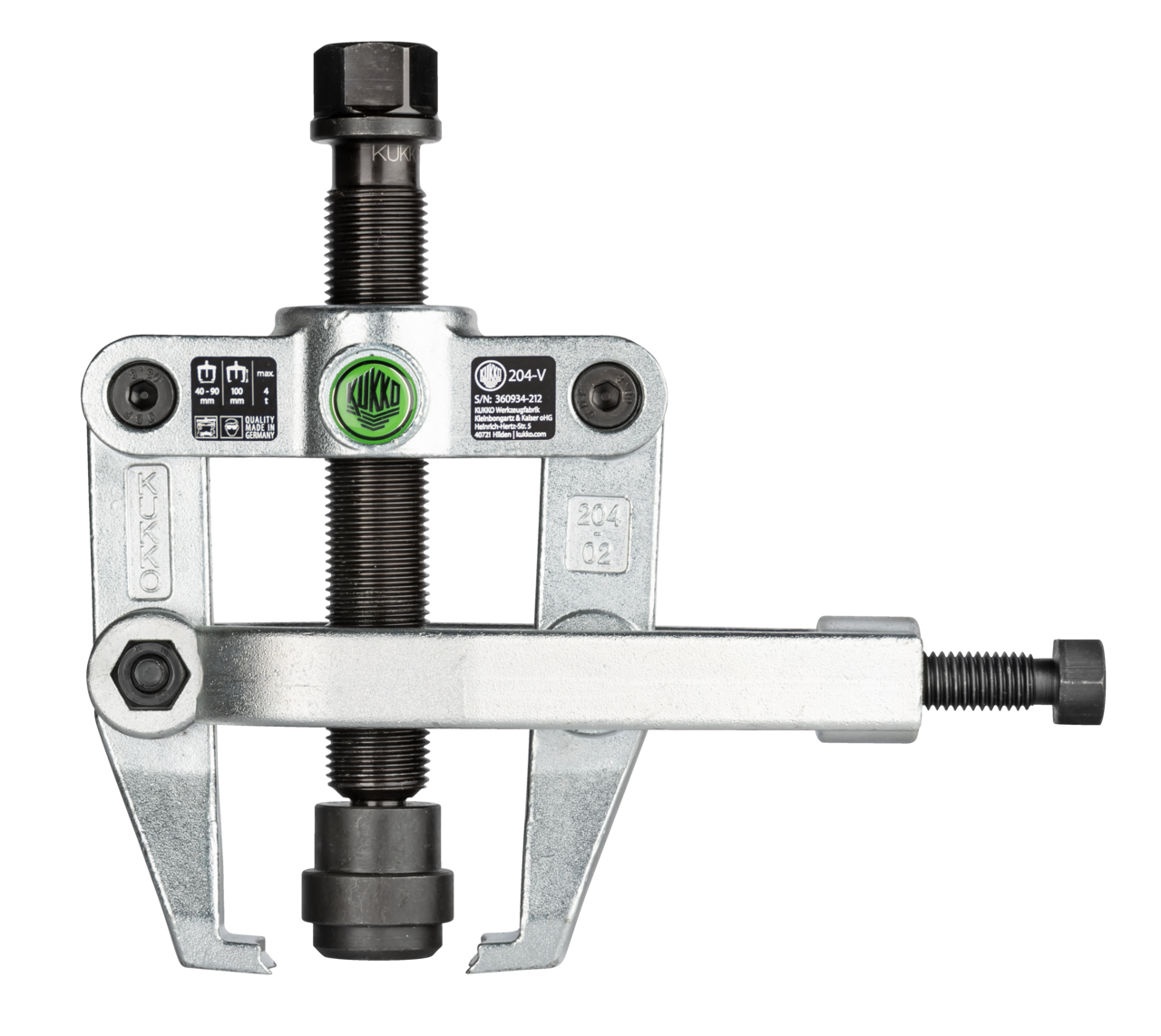KUKKO 204-V Bearing Puller with Side Clamp and Adapter 1