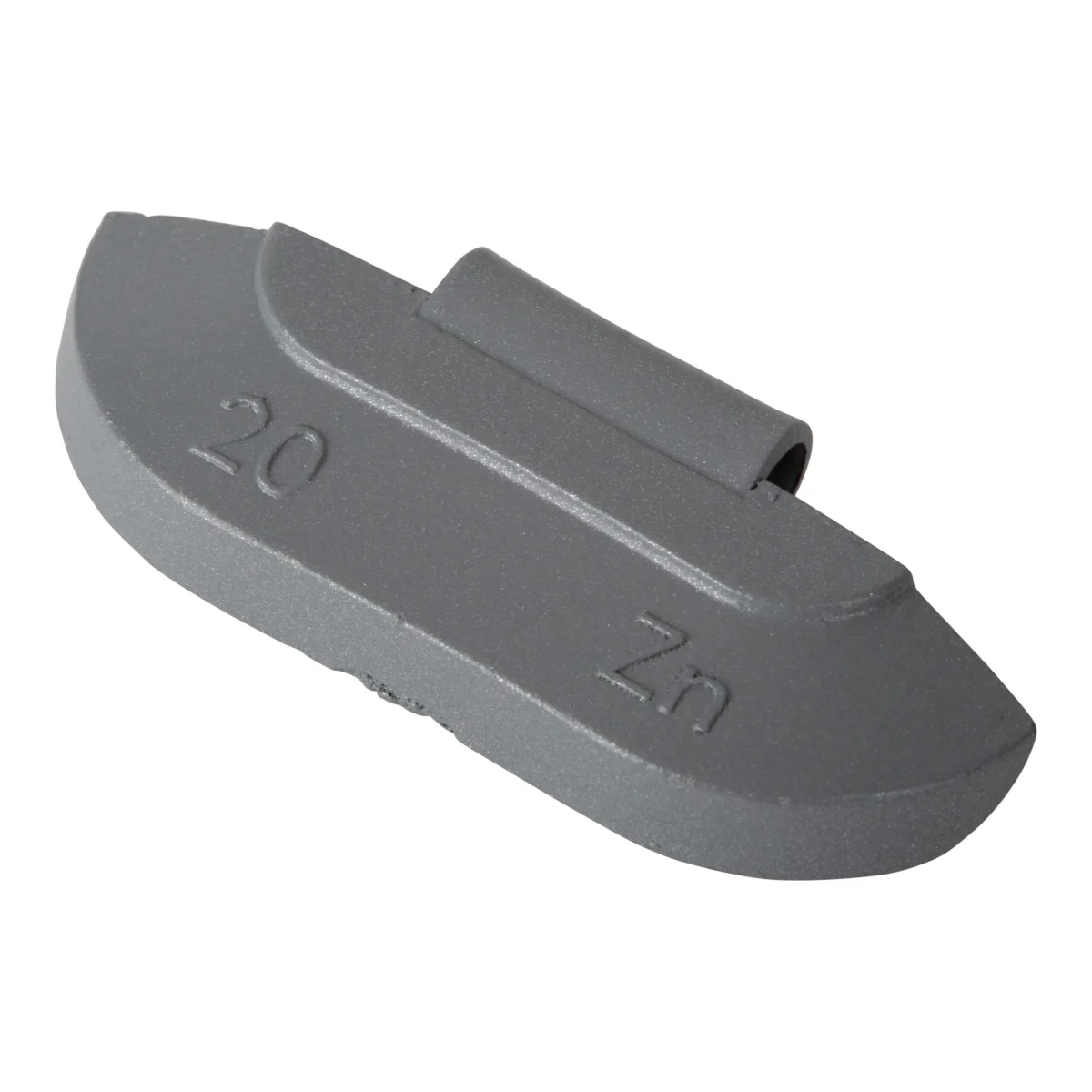 Wheel weight zinc 20gr steel rim gray 100pcs