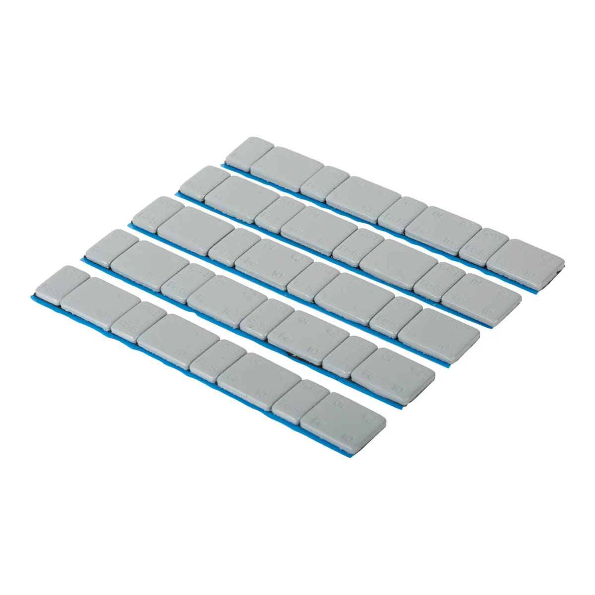 Adhesive weight 4 x 5 / 10 gram 100 pcs 6kg grey coated