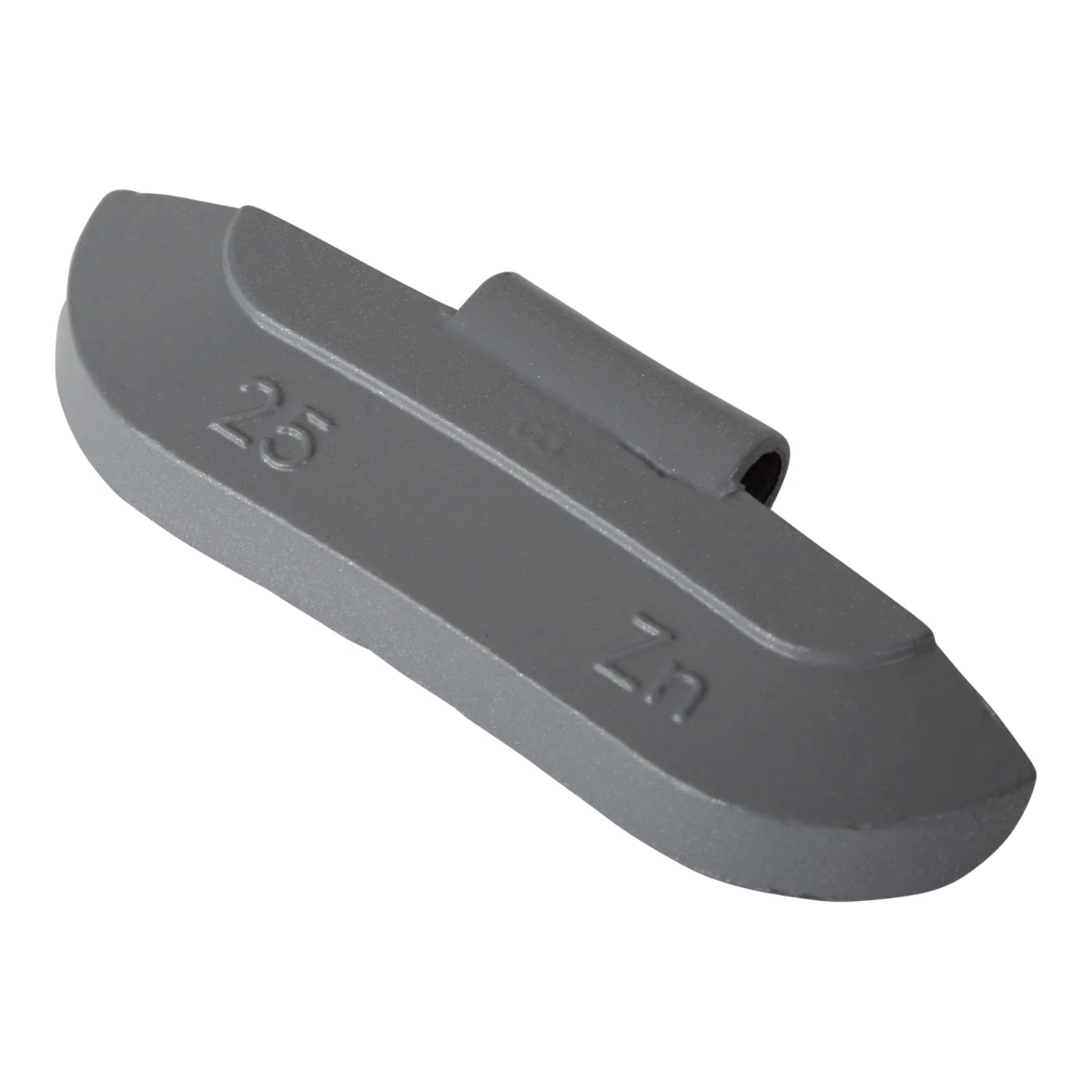 Wheel weight zinc 25gr steel rim gray 100pcs