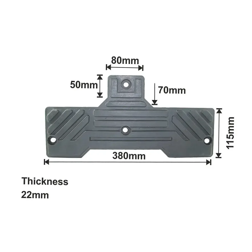 Bright bead breaking rubber pad