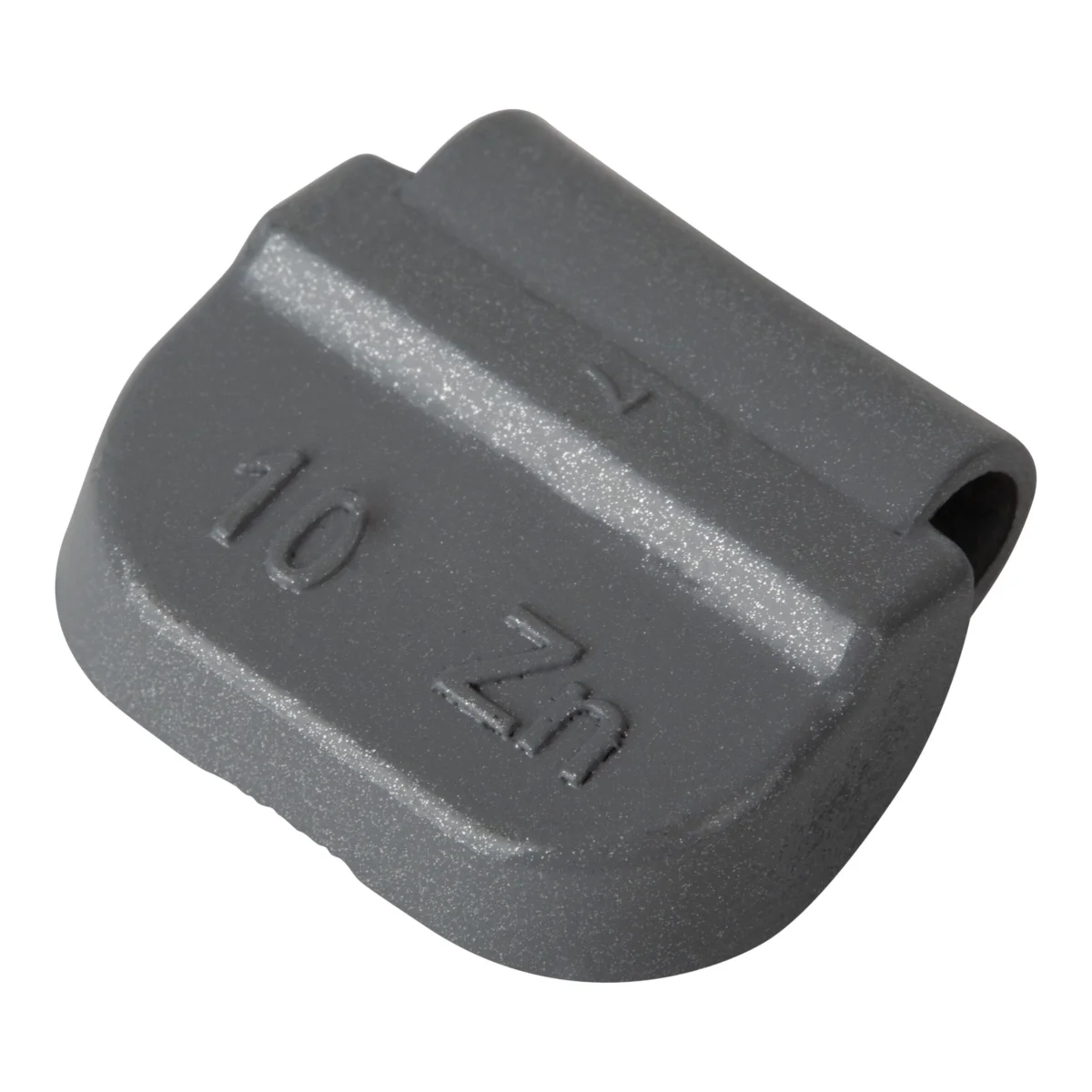 Wheel weight zinc 10gr steel rim gray 100pcs
