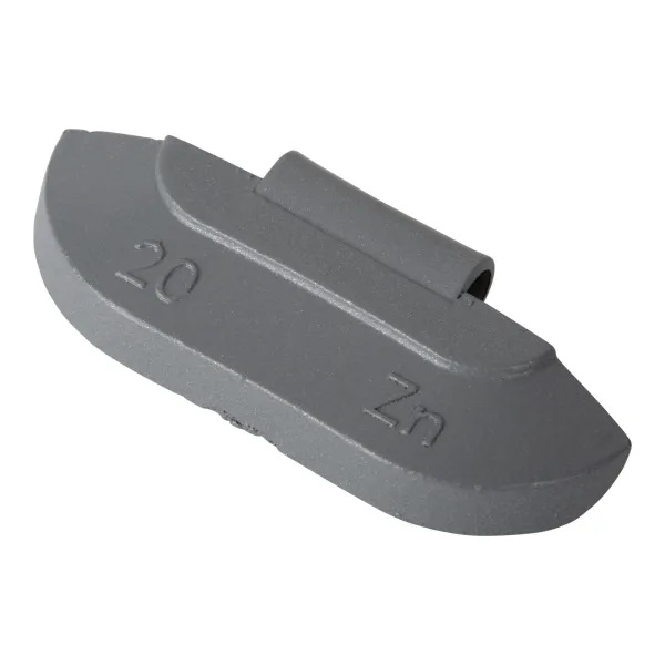 Wheel weight zinc 20gr steel rim grey 100pcs