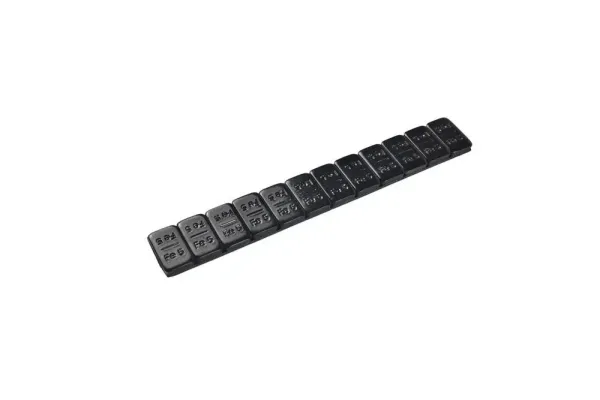 Zelfklevend gewicht 12x5 50st 3kg zwart gecoat