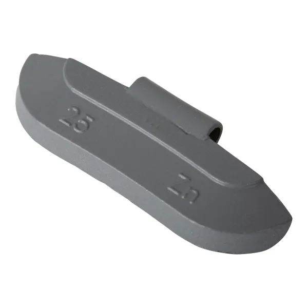 Wheel weight zinc 25gr steel rim grey 100pcs