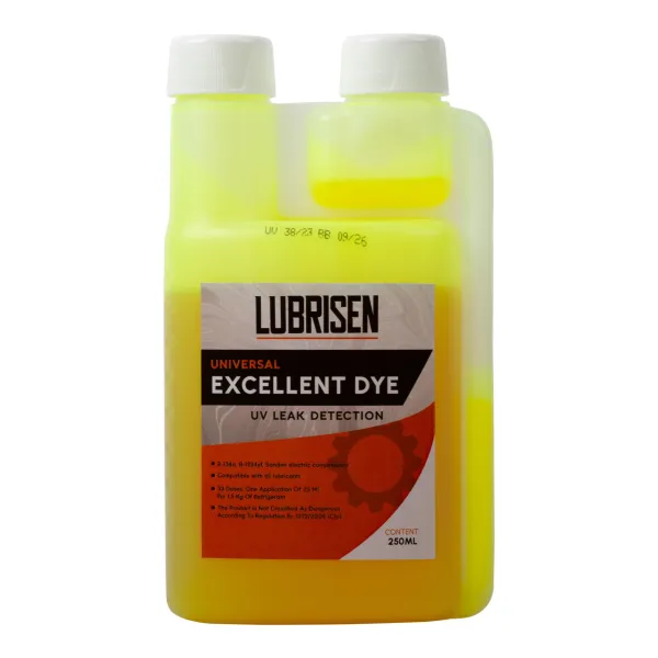 Universele UV lekdetectie additief olie 250 ml voor R134A / R1234YF / hybride & elektrisch