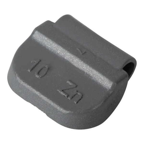 Wheel weight zinc 10gr steel rim grey 100pcs