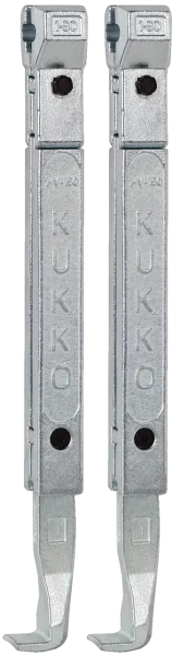 KUKKO 1-190-P Standard-Abzugshaken (Paar, Spanntiefe 200 mm)