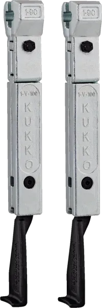 KUKKO 1-191-P Schmale Abzugshaken (Paar, Spanntiefe 200 mm)