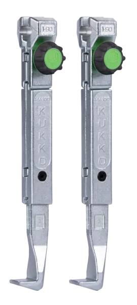 KUKKO 1-192-Px Schnellverstellbare Standard-Abzugshaken (Paar)