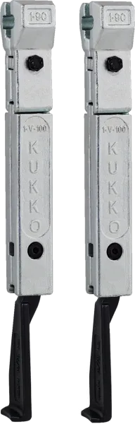 KUKKO 1-194-P Extrem schmale Abzugshaken (Paar, Spanntiefe 200 mm)