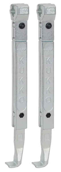 KUKKO 1-250-P Standard-Abzugshaken (Paar, Spanntiefe 250 mm)
