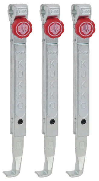 KUKKO 1-252-S 3 schnellverstellbare Standard-Abzugshaken (Satz)