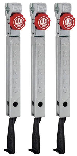 KUKKO 1-253-S 3 schmale, schnellverstellbare Abzugshaken (Satz)