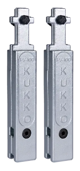 KUKKO 1-V-100-P Abzugshaken-Verlängerungen (Paar, 100 mm Verlängerung)