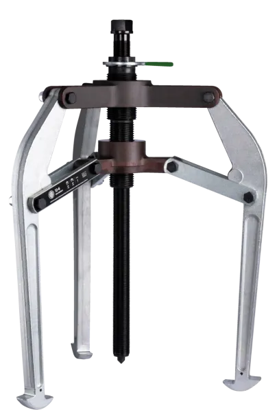 KUKKO 12-7 3-armiger Abzieher 650 x 350 mm mit voreinstellbaren Abzugshaken für innere und äußere Abzugshaken