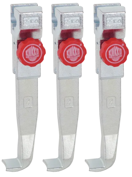 KUKKO 2-152-S 3 schnellverstellbare Standard-Abzugshaken (Satz)