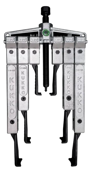 KUKKO 20-10-SP 2-armiger Universal-Abzieher 120 x 100 mm mit schmalen Abzugshaken im Satz