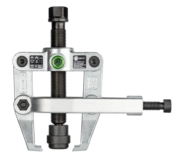 KUKKO 204-V-06 Mechanische Druckspindel mit Adapter für 2-armigen Abzieher für Lager-Innenringe "Cobra" mit Seitenklemme 204-V