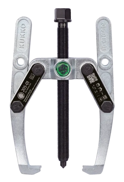 KUKKO 205-01-150-P 2 Abzugshaken mit verstellbarer Spanntiefe (Paar)