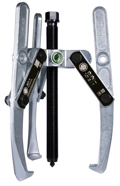 KUKKO 207-01 Heavy-duty adjustable 3-arm puller. 200 x 150 mm with swivelling, height-adjustable jaws and combination cross-arm