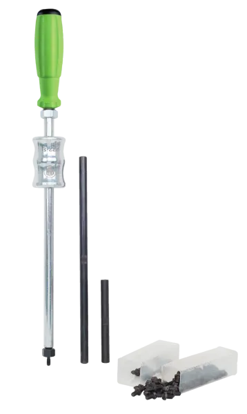 KUKKO 222-S Afdichtringverwijderaar voor het verwijderen van afdichtringen met slagtrekker, 2 verlengstukken en speciale schroevenset, lengte 650 mm